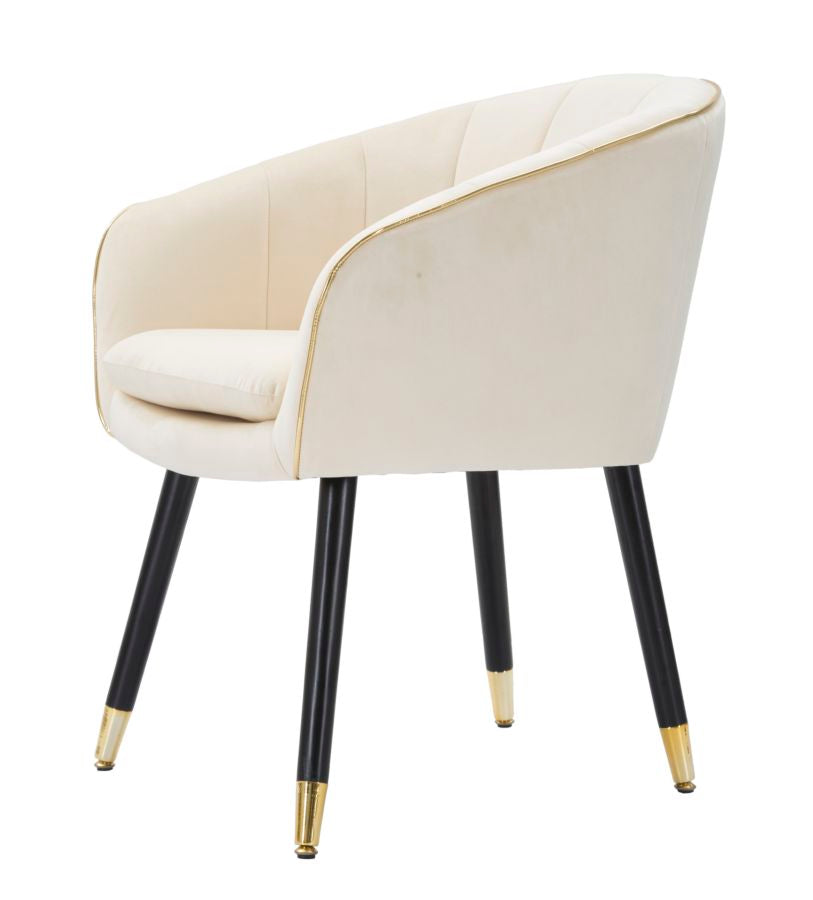 Poltrona PARIS Crema/Gold Mauro Ferretti | Domus Zone