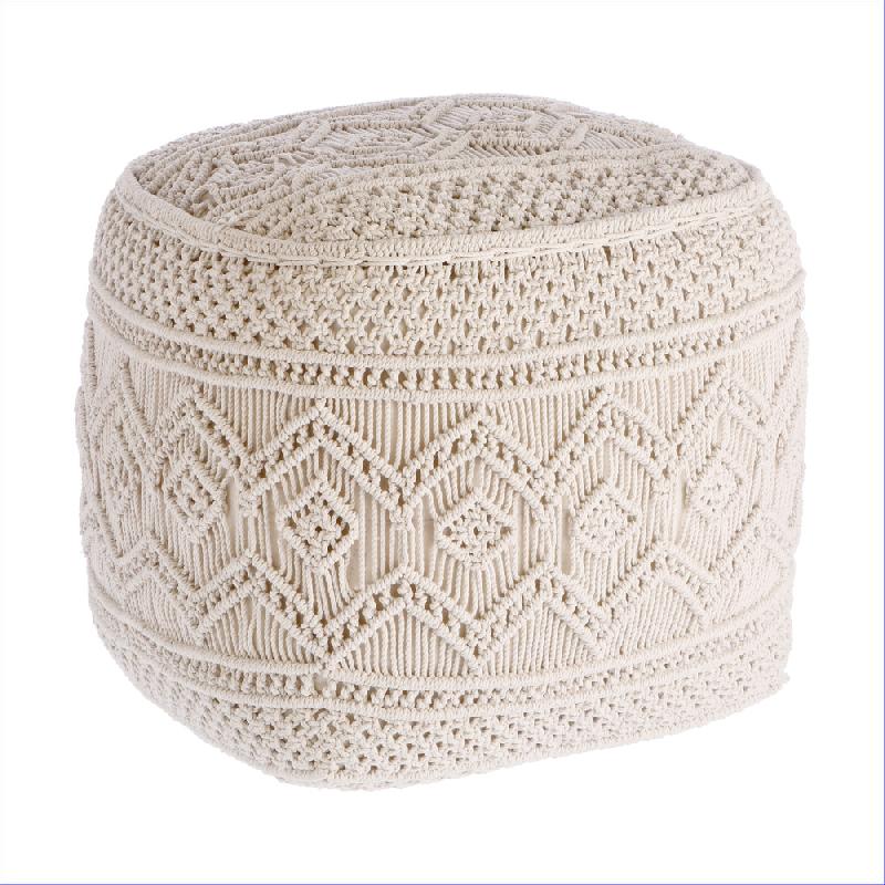 Pouf Boho Chic in Cotone Macramè A | Domus Zone