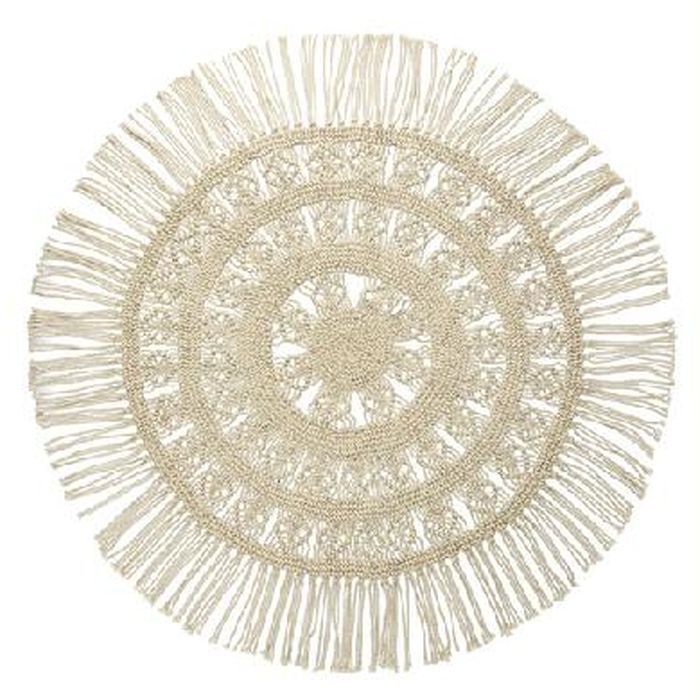 Tappeto BOHO CHIC Cotone Macramè Ø90cm | Domus Zone